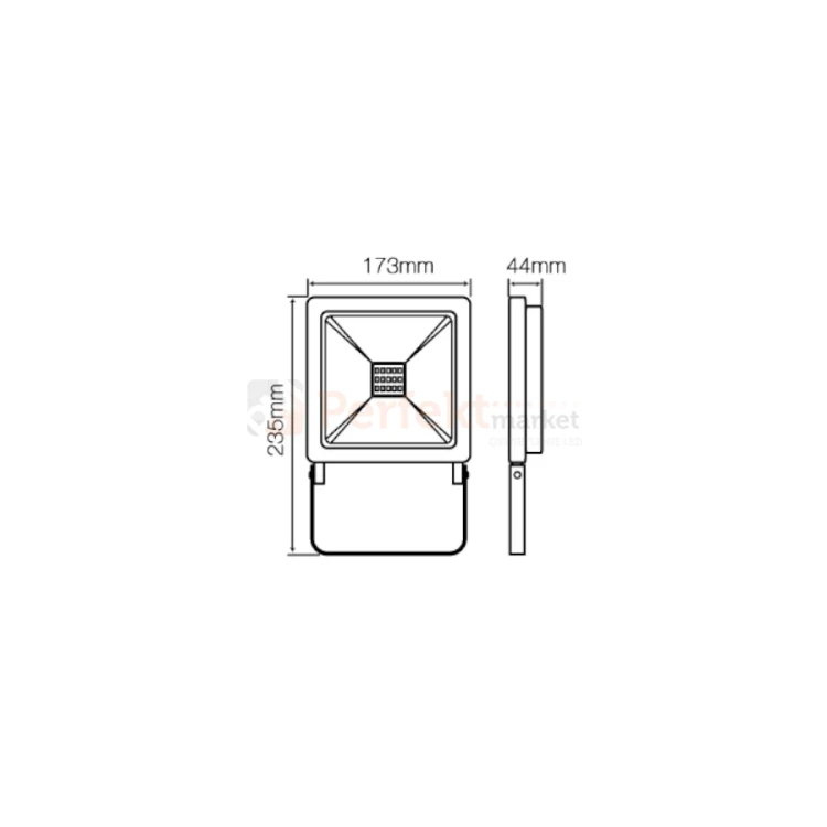 naświetlacz led rgb 50w photon led line wymiary perfektmarket.webp