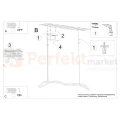 Lampa wisząca GALAKSE 148 czarna LED 2700-6500K pilot ściemnialna montaż perfektmarket.webp