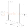 Lampa wisząca GALAKSE 148 czarna LED 2700-6500K pilot ściemnialna wymiary perfektmarket.webp