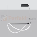 Lampa wisząca GALAKSE 84 czarna LED 2700-6500K pilot ściemnialna TH.279 THORO perfektmarket.webp