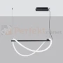 Lampa wisząca GALAKSE 84 czarna LED 2700-6500K pilot ściemnialna TH.279 THORO perfektmarket.webp