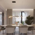 Lampa wisząca GALAKSE 148 czarna LED 2700-6500K pilot ściemnialna aranżacja 1 perfektmarket.webp