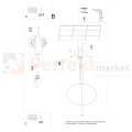Lampa wisząca HOLAR 1 czarna koło ring TH.016CZ montaż Thoro perfektmarket.webp