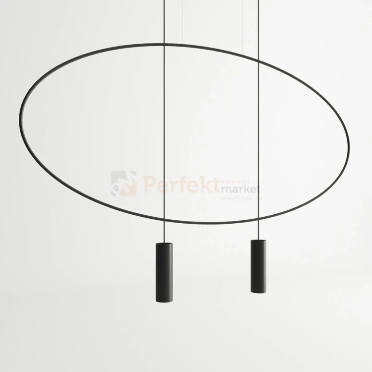 Lampa wisząca HOLAR 2 czarna koło ring TH.017CZ Thoro 1 perfektmarket.webp