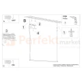 Lampa wisząca LED STRANG liniowa delikatna 120 cm 3000K TH.278 Thoro montaż perfektmarket.webp