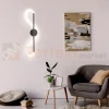 Kinkiet LED spirala EMMA czarny 19W 4000K aranżacja perfektmarket.webp