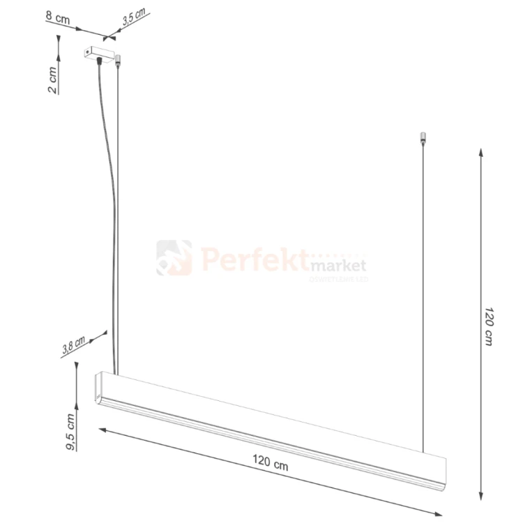 Lampa wisząca drewniana LYKKE 120 LED 4000K TH.323 wymiary Thoro dystrybutor perfektmarket.webp