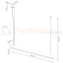 Lampa wisząca drewniana LYKKE 120 LED 4000K TH.323 wymiary Thoro dystrybutor perfektmarket.webp