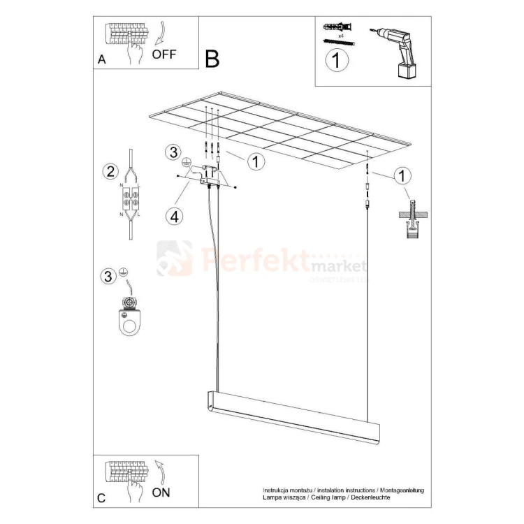 Lampa wisząca drewniana LYKKE 120 LED 3000K TH.322 wmontaż Thoro dystrybutor perfektmarket.webp