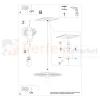 Lampa wisząca SIRKEL 60 czarna Thoro TH.146 montaż perfektmarket.webp