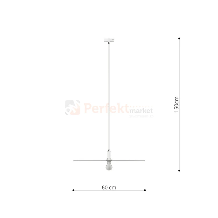 Lampa wisząca SIRKEL 60 czarna Thoro TH.146 wymiary perfektmarket.webp