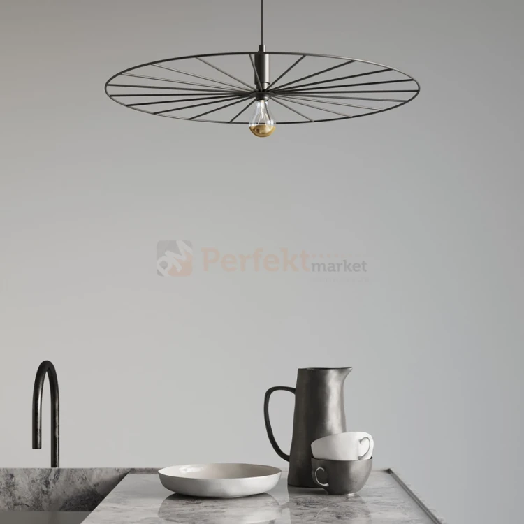 Lampa wisząca SIRKEL 45 czarna Thoro TH.145 aranżacja 2 perfektmarket.webp