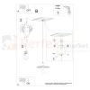 Lampa wisząca SIRKEL 30 czarna Thoro TH.144 montaż perfektmarket.webp