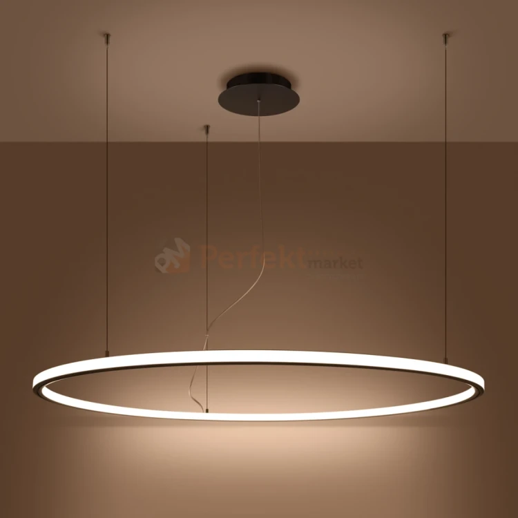 Lampa wisząca LED nowoczesna żyrandol RISA 120 czarny LED 3000K TH.276 2 perfektmarket.webp