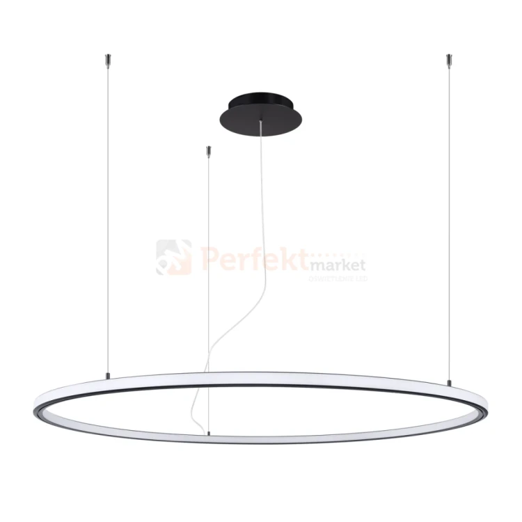 Lampa wisząca LED nowoczesna żyrandol RISA 120 czarny LED 3000K TH.276 perfektmarket.webp