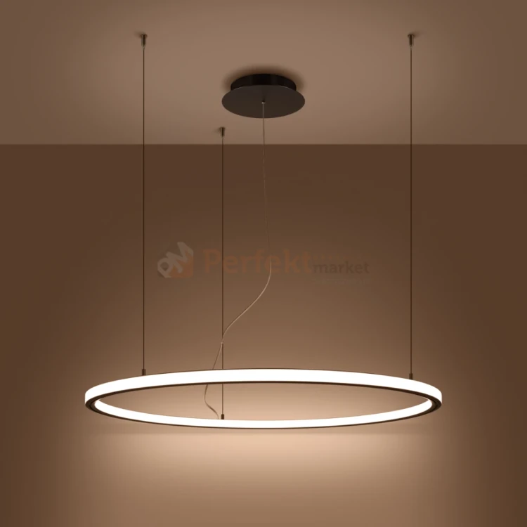 Lampa wisząca LED nowoczesna żyrandol RISA 90 czarny LED 3000K TH.275 2 perfektmarket.webp
