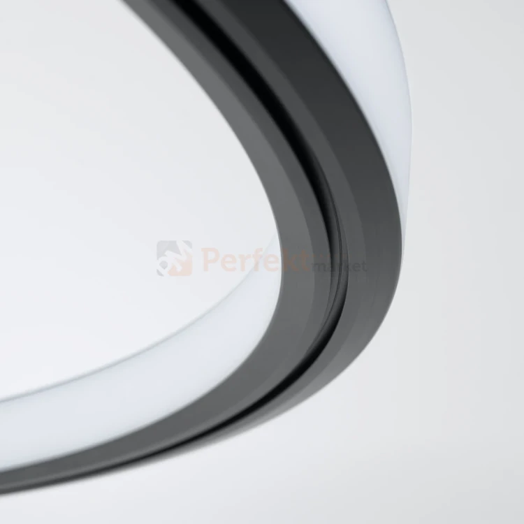 Lampa wisząca LED nowoczesna żyrandol RISA 90 czarny LED 3000K TH.275 detail perfektmarket.webp