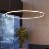 Lampa wisząca LED nowoczesna żyrandol RISA 120 czarny LED 3000K TH.276  aranżacja perfektmarket.webp