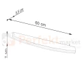 Kinkiet JORUN  czarny LED 60 cm Thoro wymiary perfektmarket.webp