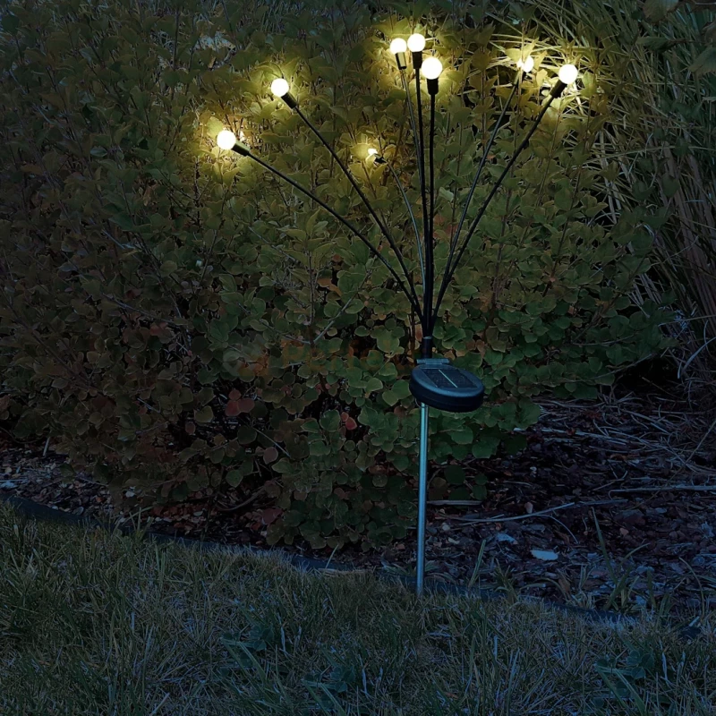 Lampa ogrodowa solarna FIORINI 8 LED 3000K wymiary perfektmarket.webp