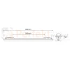 Oprawa hermetyczna LED GIN 18W 60cm 1850lm 4000K IP65 wymiary perfektmarket.webp
