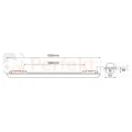 Oprawa hermetyczna LED GIN 18W 60cm 1850lm 4000K IP65 wymiary perfektmarket.webp