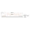 Oprawa hermetyczna LED GIN 38W 120cm 3850lm 4000K IP65 wymiary perfektmarket.webp