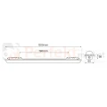 Oprawa hermetyczna LED GIN 38W 120cm 3850lm 4000K IP65 wymiary perfektmarket.webp
