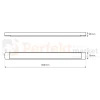 Lampa LED do garażu piwnicy warsztatu Batten 60 cm 18W 4000K czarna wymiary perfektmarket.webp