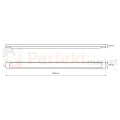 Lampa LED do garażu piwnicy warsztatu Batten 90 cm 27W 4000K czarna wymiary perfektmarket.webp