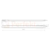 Lampa LED do garażu piwnicy warsztatu Batten 120 cm 36W 4000K czarna wymiary perfektmarket.webp