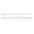 Lampa LED do garażu piwnicy warsztatu Batten 120 cm 36W 4000K czarna wymiary perfektmarket.webp