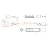 Oprawa drogowa LED LITE FLAMINGO 30W 4000K 3000lm szara wymiary perfektmarket.webp