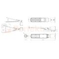 Oprawa drogowa LED LITE FLAMINGO 30W 4000K 3000lm szara wymiary perfektmarket.webp
