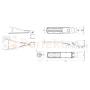 Oprawa drogowa LED LITE FLAMINGO 30W 4000K 3000lm szara wymiary perfektmarket.webp
