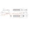Oprawa drogowa LED LITE FLAMINGO 50W 4000K szara wymiary perfektmarket.webp