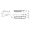 Oprawa drogowa LED LITE FLAMINGO 100W 4000K wymiary perfektmarket.webp