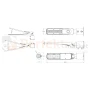 Oprawa drogowa LED LITE FLAMINGO 30W 4000K czarna wymiary perfektmarket.webp