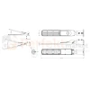 Oprawa drogowa LED LITE FLAMINGO 50W 4000K czarna wymiary perfektmarket.webp