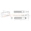 Oprawa drogowa LED LITE FLAMINGO 100W 4000K czarna wymiary perfektmarket.webp