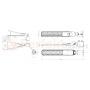 Oprawa drogowa LED LITE FLAMINGO 100W 4000K czarna wymiary perfektmarket.webp