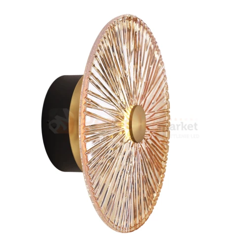 Lampa ścienna kinkiet kryształ szkło Maxlight W0355 Allure 1L szampańskie szkło perfektmarket.webp