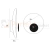 Lampa ścienna kinkiet Maxlight OYAKA W0325 dysk japan design wymiary perfektmarket.webp