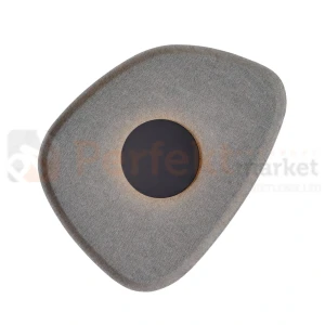 Lampa ścienna kinkiet Maxlight Deux czarno szary W0558  filc
