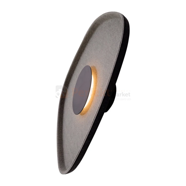 Lampa ścienna kinkiet Maxlight Deux czarno szary W0558  filc 2 perfektmarket.webp