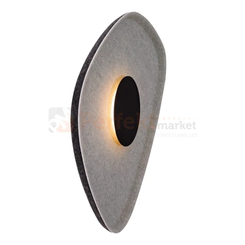 Lampa ścienna kinkiet Maxlight Deux czarno szary W0558  filc perfektmarket.webp