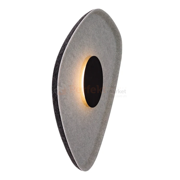 Lampa ścienna kinkiet Maxlight Deux czarno szary W0558  filc perfektmarket.webp