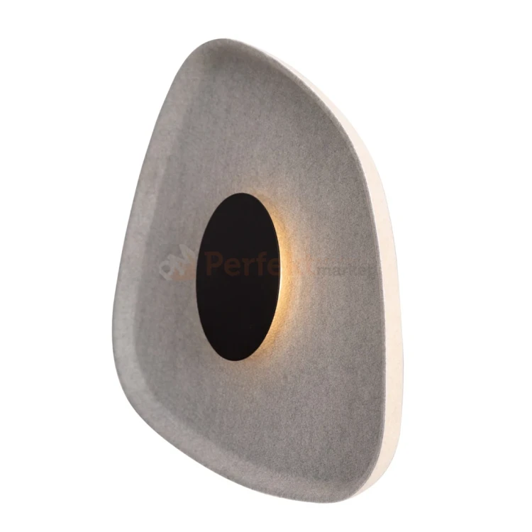 Lampa ścienna kinkiet Maxlight Deux kremowo szary W0559  filc  perfektmarket.webp