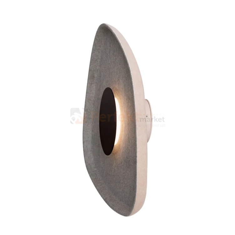 Lampa ścienna kinkiet Maxlight Deux kremowo szary W0559  filc 1 perfektmarket.webp