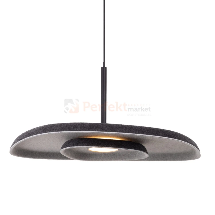 Lampa wisząca LED DEUX P0560 Maxlight czarno szara filcowa 1 perfektmarket.webp